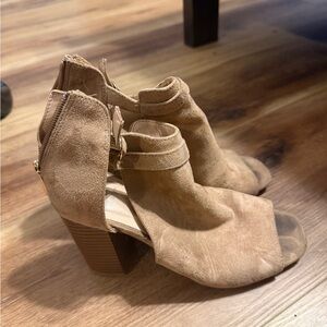 Tan Suede Women's Ankle Boots